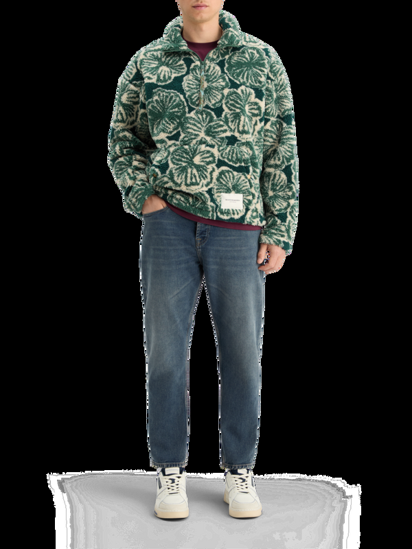 maison scotch POLAR FLEECE ZIP SWEATSHIRT