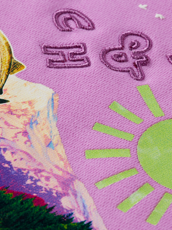 Maison Scotch Printed Crewneck