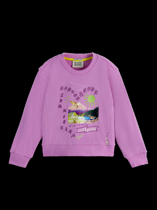 maison scotch Printed Crewneck