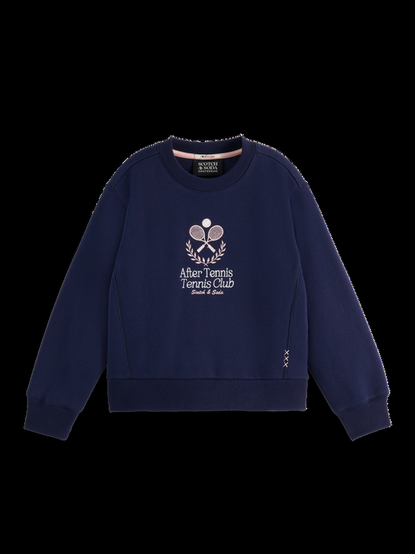maison scotch Printed Crewneck