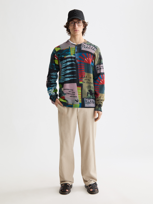 Maison Scotch Printed Henley