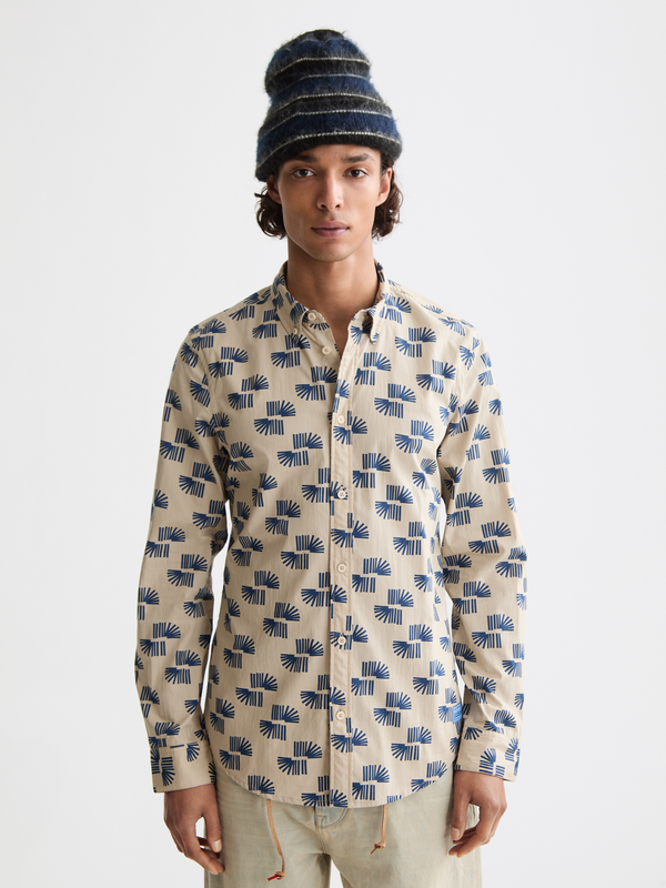 maison scotch printed shirt