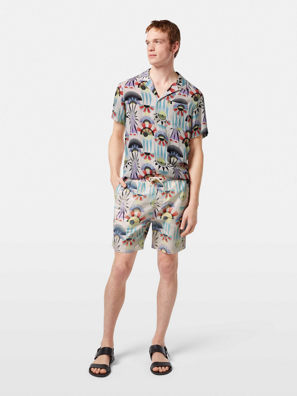 maison scotch Printed swim shorts