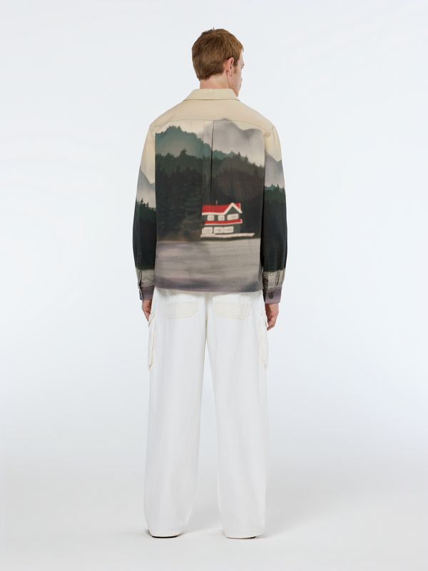 Maison Scotch Printed Twill Overshirt
