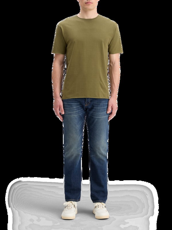 maison scotch RAW EDGE GARMENT DYE T-SHIRT