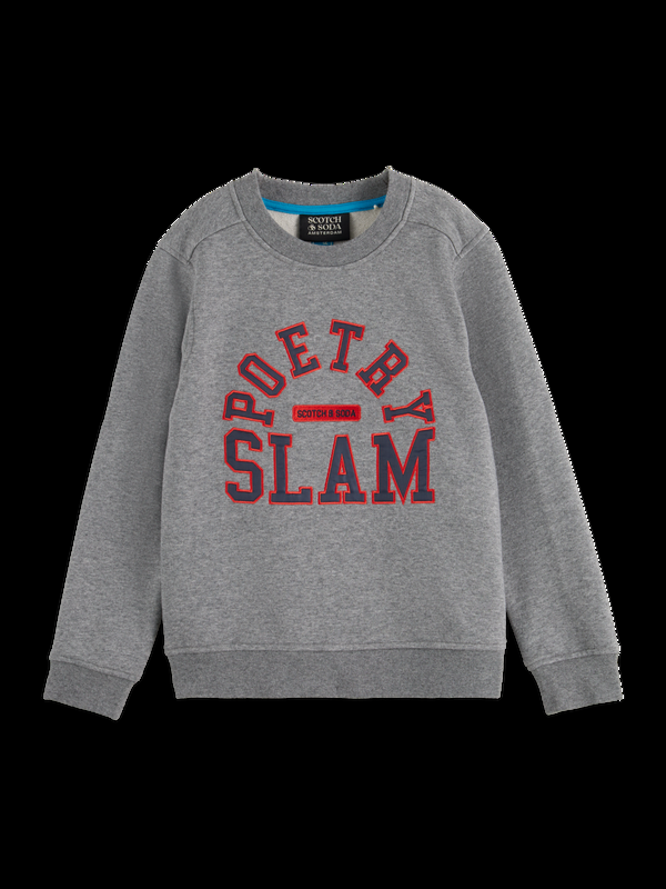 maison scotch REGULAR-FIT ARTWORK CREWNECK