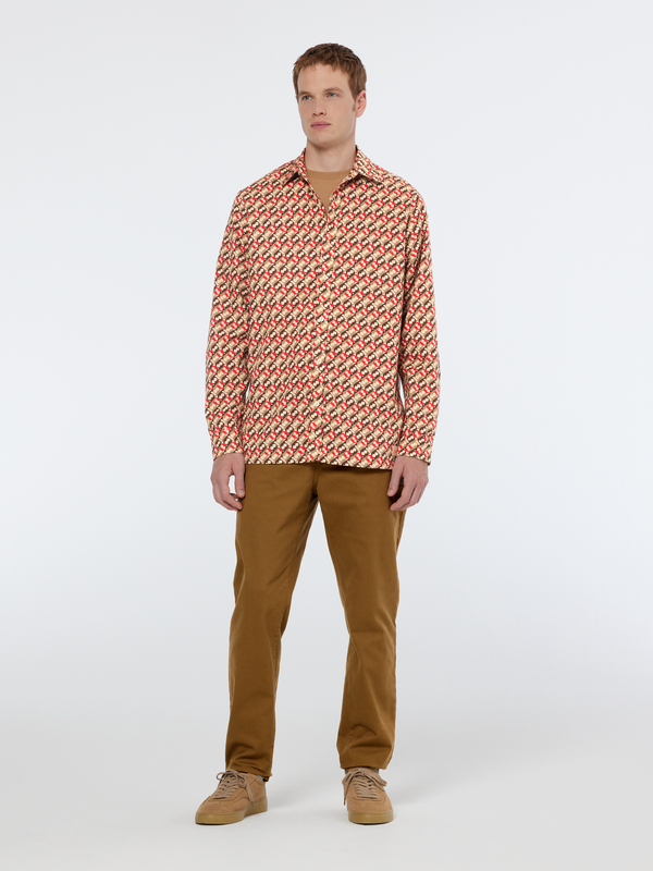 Maison Scotch Regular Fit Geo-print Shirt