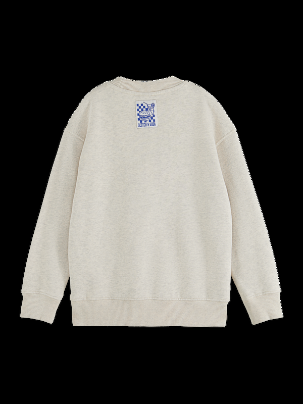 Maison Scotch REGULAR-FIT LOGO CARRIER CREW