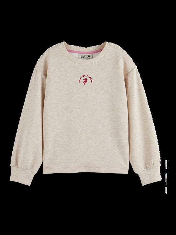 maison scotch REGULAR-FIT MODAL CREWNECK