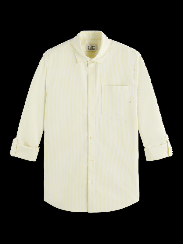 Maison Scotch Regular Fit Stripe Oxford Shirt