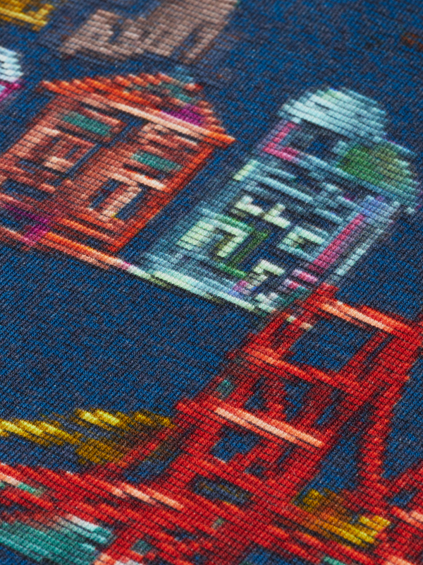 Maison Scotch RELAXED-FIT ALLOVER PRINTED HOODIE