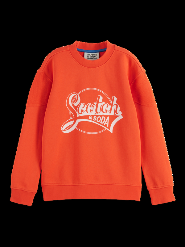 Maison Scotch RELAXED-FIT ARTWORK CREWNECK