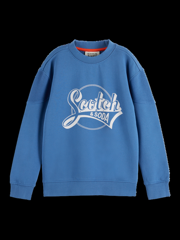 maison scotch RELAXED-FIT ARTWORK CREWNECK