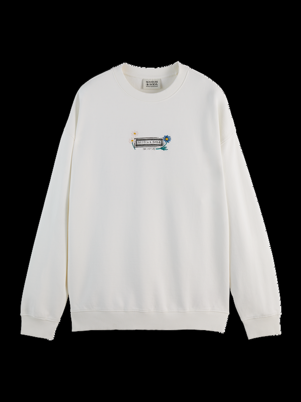 Maison Scotch Relaxed Fit Artwork Sweatshirt