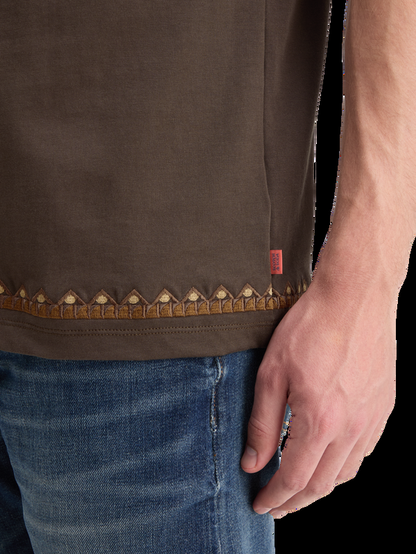 Maison Scotch RELAXED FIT EMBROIDERY T-SHIRT