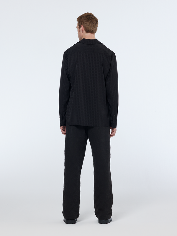 Maison Scotch Relaxed Fit Jacquard Sateen Shirt