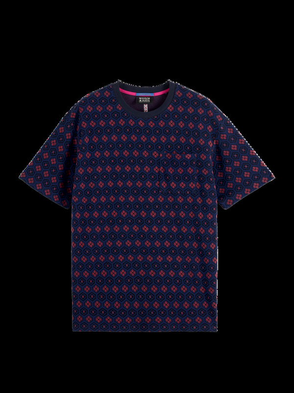 Maison Scotch Relaxed Fit Jacquard T-shirt