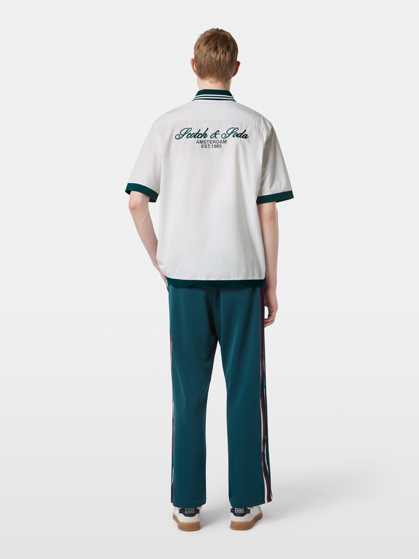 Maison Scotch Relaxed Fit Poplin Polo Shirt