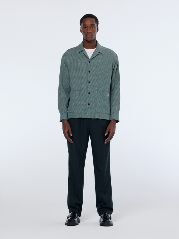 Maison Scotch Relaxed Fit Structured Overshirt