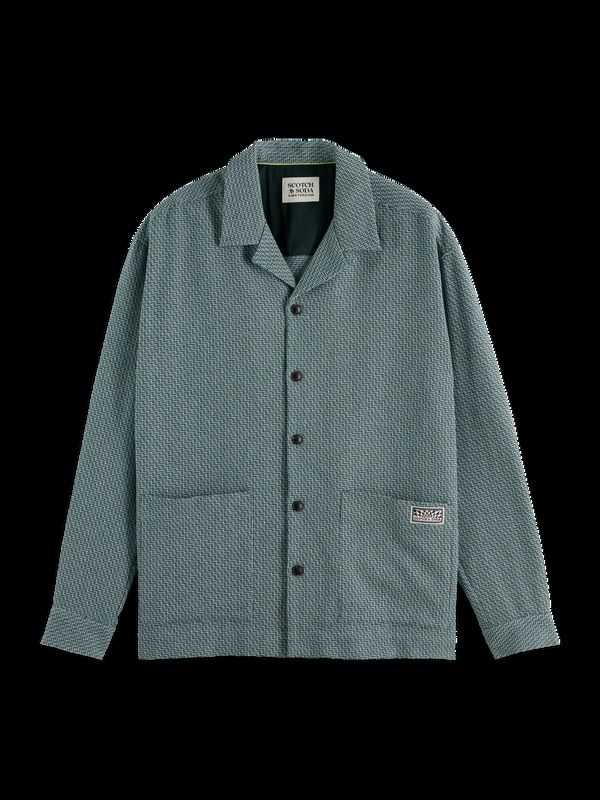 Maison Scotch Relaxed Fit Structured Overshirt