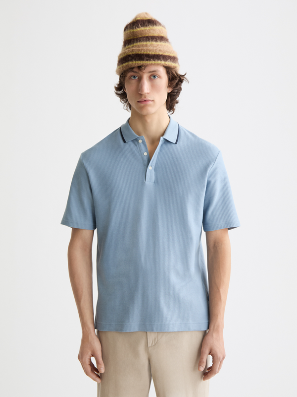 maison scotch Relaxed-fit structured polo