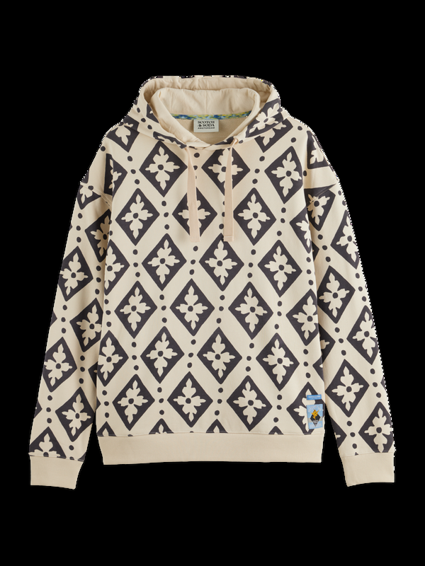 maison scotch Relaxte pasvorm aop hoodie