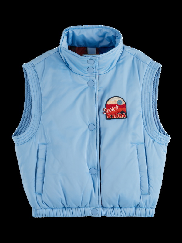 maison scotch REVERSIBLE CROPPED BODYWARMER