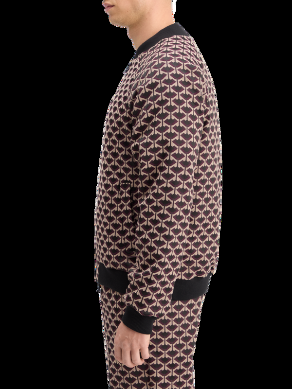 Maison Scotch REVERSIBLE JACQUARD BOMBER JACKET