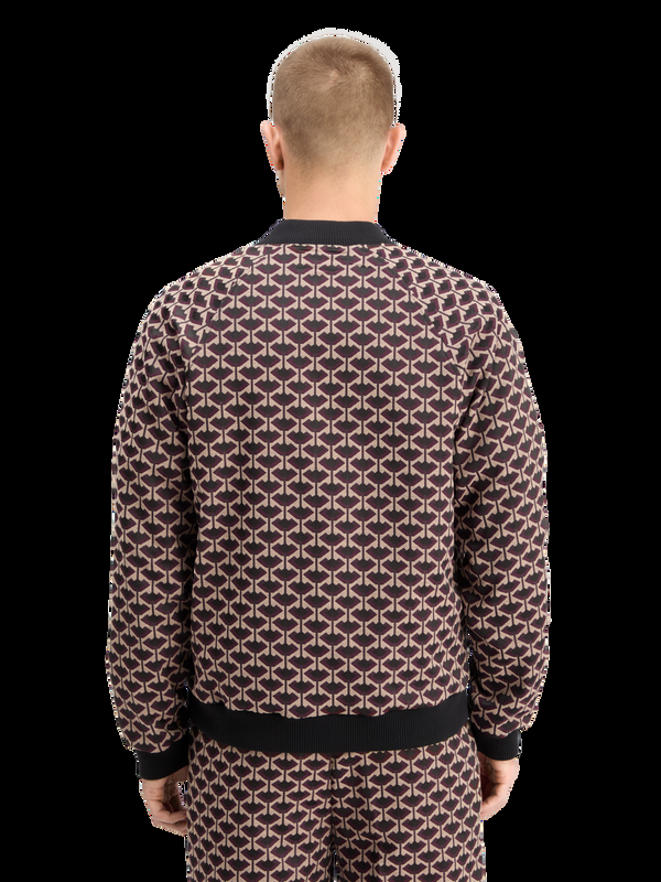 Maison Scotch REVERSIBLE JACQUARD BOMBER JACKET
