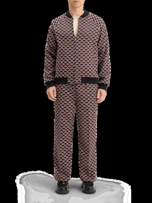 maison scotch REVERSIBLE JACQUARD BOMBER JACKET