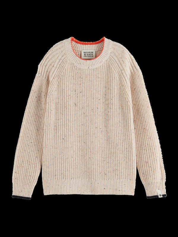 maison scotch RIB KIT PULLOVER IN NEPS QUALITY