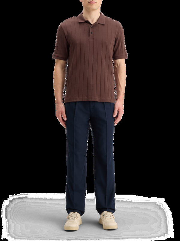 maison scotch RIB KNITTED POLO