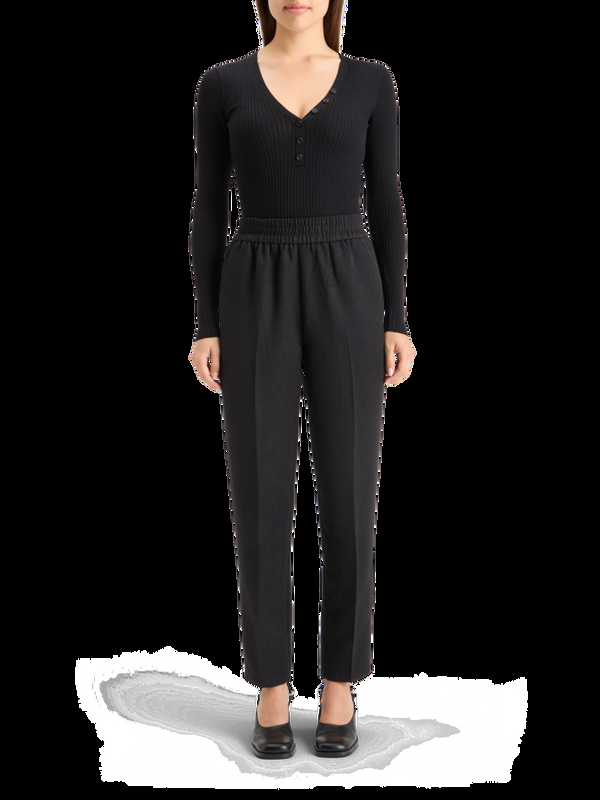 maison scotch RIBBED FITTED PULLOVER