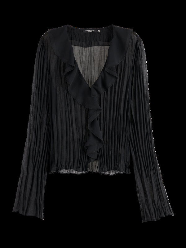 Maison Scotch RUFFLED TOP