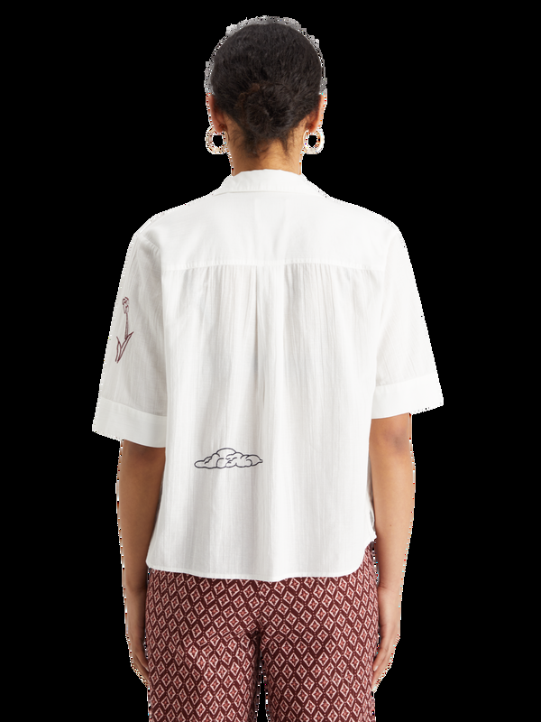 Maison Scotch RVS Overhemd Met Borduursel