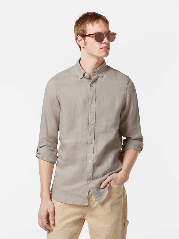 maison scotch Seasonal Essential linen shirt