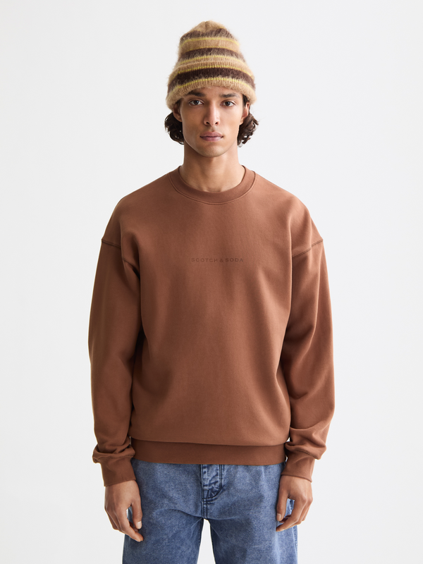 maison scotch Seasonal Essentials Logo Sweatshirt