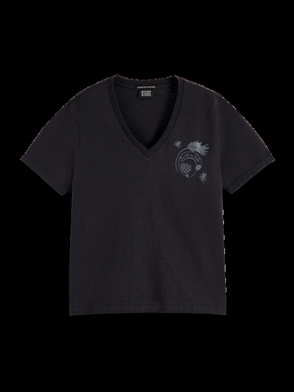 Maison Scotch SLUB V-NECK REGULAR FIT T-SHIRT