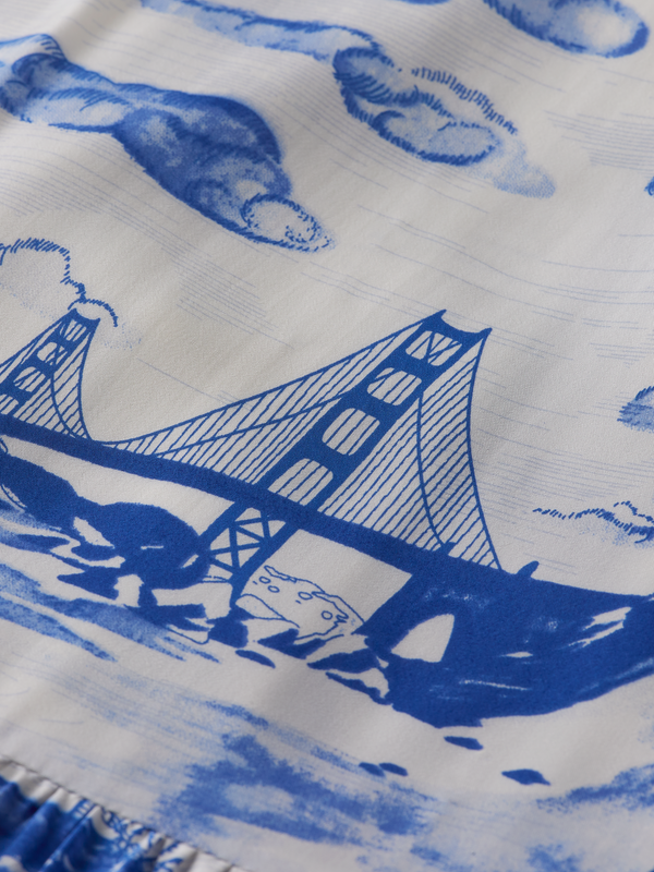 Maison Scotch Soepelvallende Maxi-utility-jurk