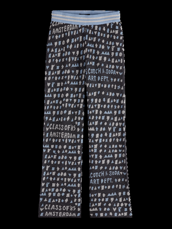 maison scotch Straight-leg jacquard sweatpants