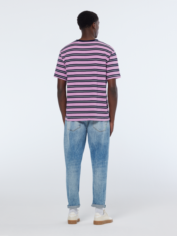 Maison Scotch Stripe Yarn-dyed T-shirt