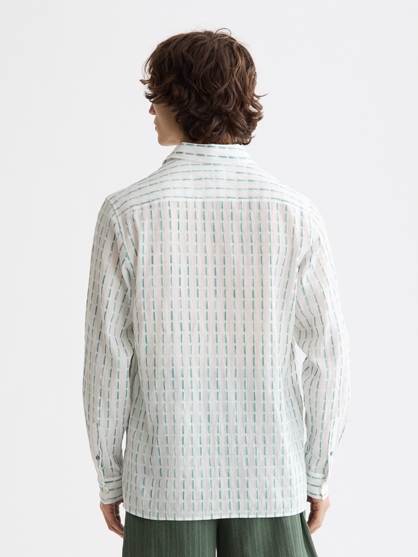 Maison Scotch Striped Cotton-voile Shirt