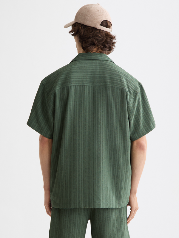 Maison Scotch Striped Short-sleeved Shirt