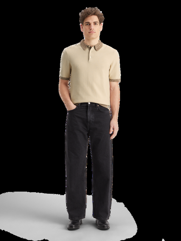Maison Scotch Structuur Gebreide Polo