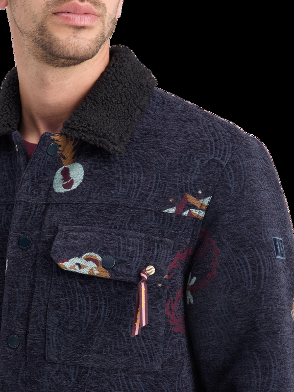 Maison Scotch SWIRL POETRY JACQUARD TRUCKER