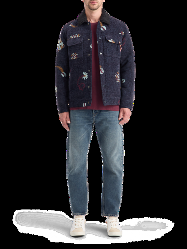 maison scotch SWIRL POETRY JACQUARD TRUCKER