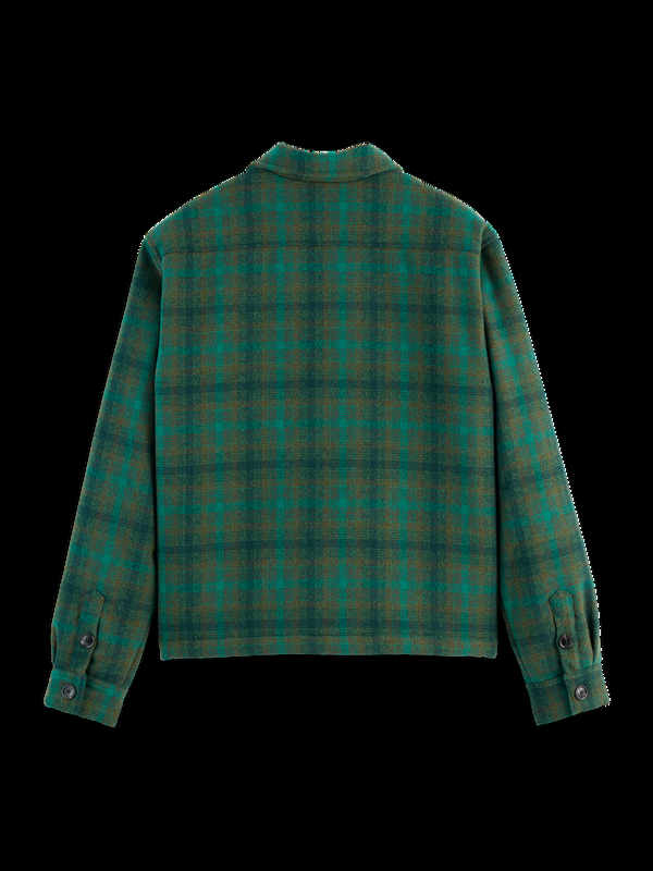 Maison Scotch TEDDY LINED CHECKED OVERSHIRT