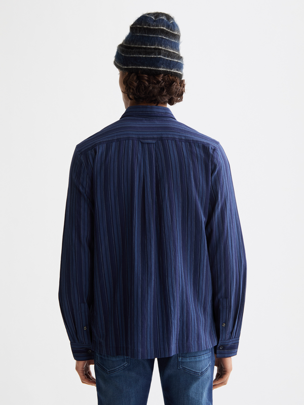 Maison Scotch Textured Stripe Shirt