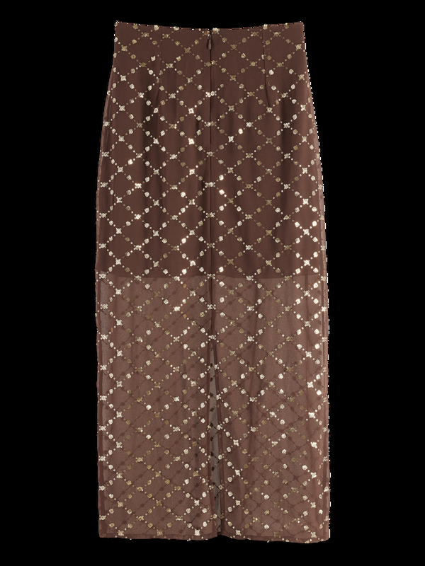 Maison Scotch TUBE SKIRT WITH EMBELLISHMENTS