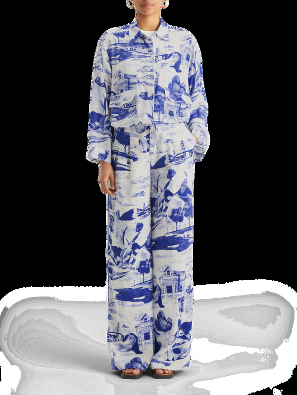 maison scotch Utility-vloeibaar overhemd